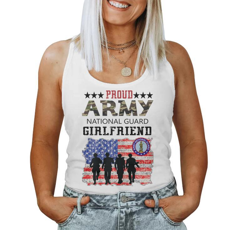 Proud Army National Guard Girlfriend Veteran Womens Women Tank Top