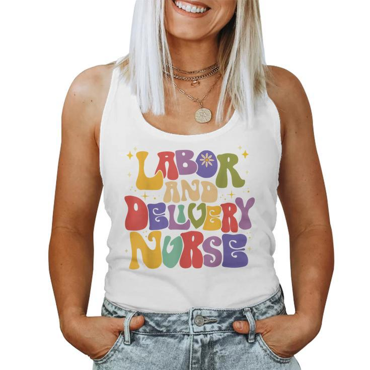 Retro Labor And Delivery Nurse School Rn Ob Nurse Week Women  Women Tank Top Basic Casual Daily Weekend Graphic