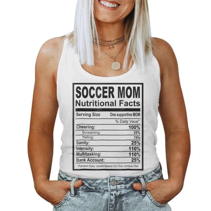 Soccer Mom Nutritional Facts Women Tank Top