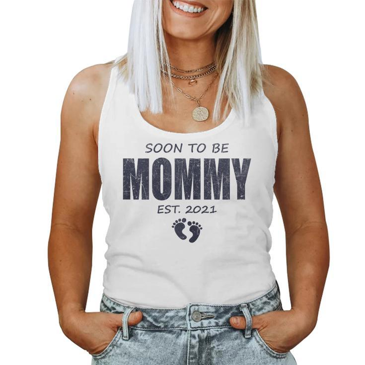 Soon To Be Mommy 2020 And Promoted To Mom Baby Announcement Women Tank Top