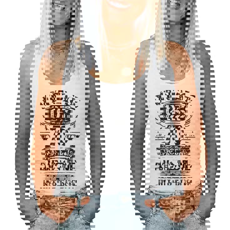 Vintage 1953 Limited Edition 70 Year Old 70Th Birthday Women Tank Top