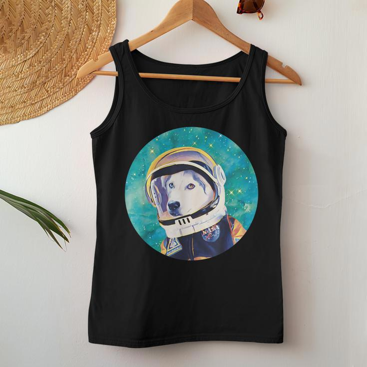 Adorable Husky Astronaut For Husky Dog Lovers Mom Dads Women Tank Top Unique Gifts