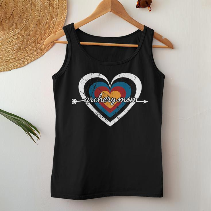 Archery Mom Target Heart - Usa Archery Women Tank Top Basic Casual Daily Weekend Graphic Personalized Gifts