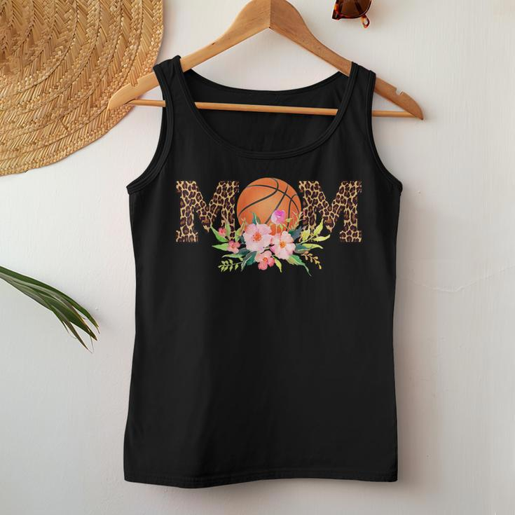 Basketball Mom Leopard Floral Shirt Women Tank Top Unique Gifts