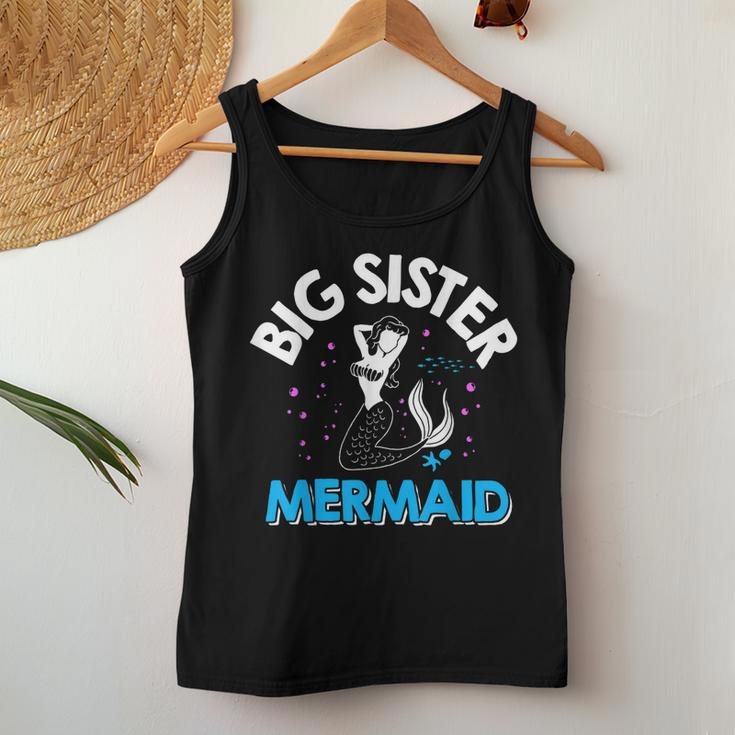 Big Sister Mermaid Matching Family Women Tank Top Unique Gifts