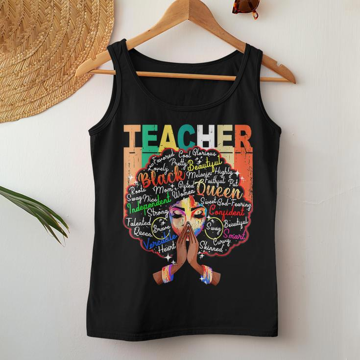 Black Teacher Educator Magic Africa Proud History Men Women V3 Women Tank Top Basic Casual Daily Weekend Graphic Funny Gifts