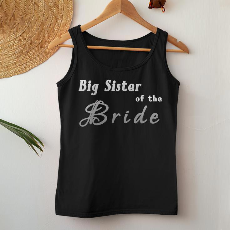 Brides Big Sister New Older Sis Of Bride Women Tank Top Unique Gifts