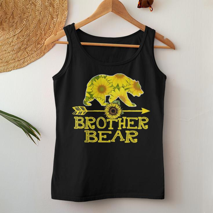 Brother Bear Sunflower Funny Mother Father Gifts V3 Women Tank Top Basic Casual Daily Weekend Graphic Funny Gifts