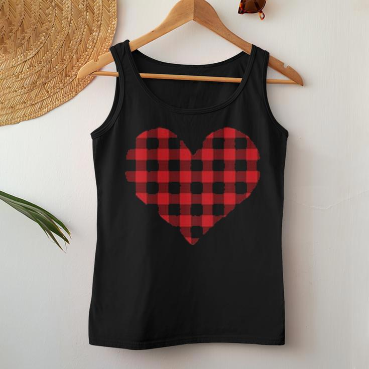 Buffalo Plaid Heart My Belongs To My Second Graders Teacher Women Tank Top Basic Casual Daily Weekend Graphic Funny Gifts