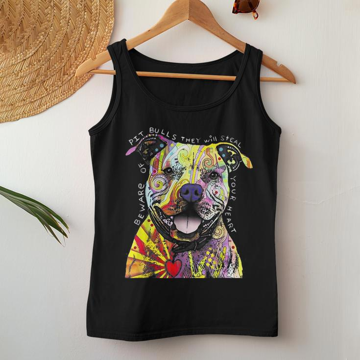 Colorful Baby Pit-Bull Terrier Lover Dad Mom Funny Kidding Women Tank Top Basic Casual Daily Weekend Graphic Personalized Gifts