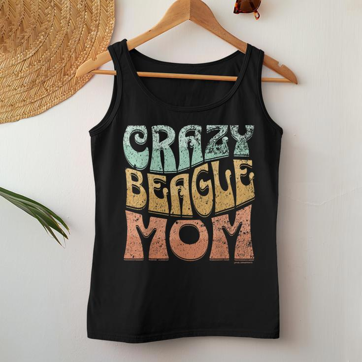 Crazy Beagle Mom Retro Vintage Top For Beagle Lovers Women Tank Top Unique Gifts