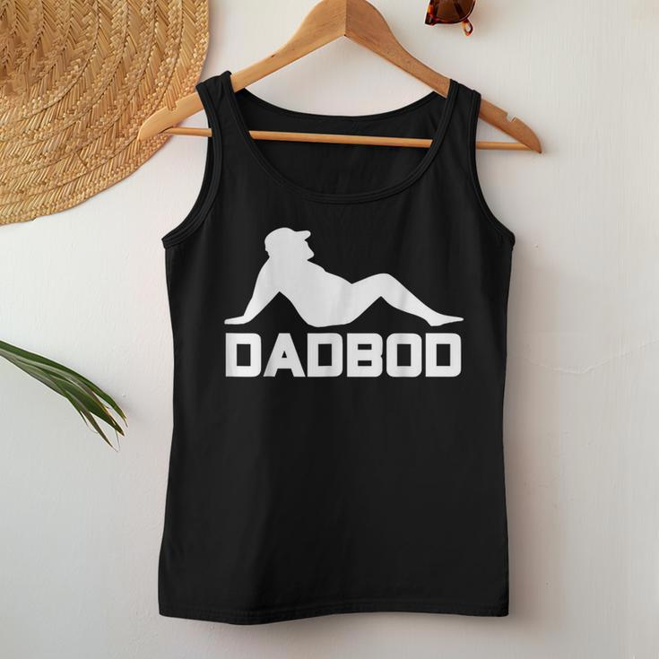 Dad Bod Dadbod Silhouette With Beer Gut Women Tank Top Unique Gifts