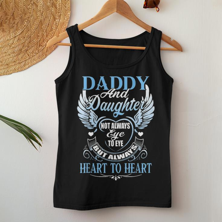 Daddy & Daughter Love Heart Fathers Day Gift From A Daughter Women Tank Top Basic Casual Daily Weekend Graphic Funny Gifts