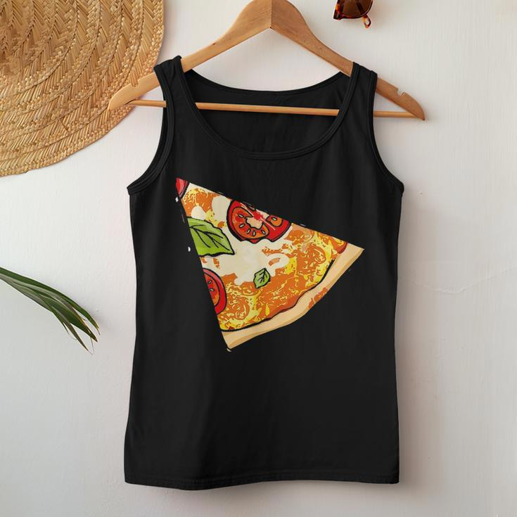Daddy Pizza Missing A Slice His Kid Slice Boy Girl Mom Dad Women Tank Top Basic Casual Daily Weekend Graphic Funny Gifts