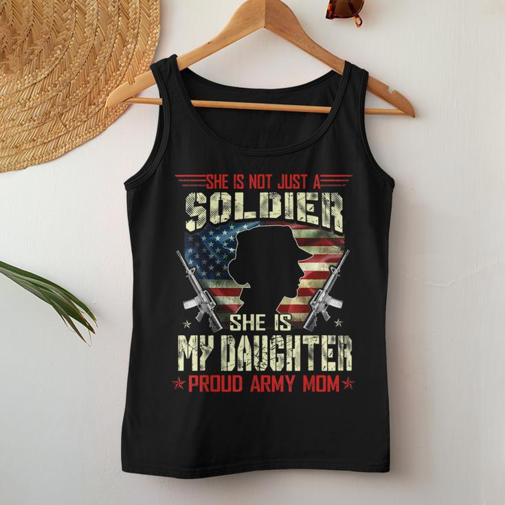 My Daughter Is A Soldier Proud Army Mom Military Women Tank Top Unique Gifts