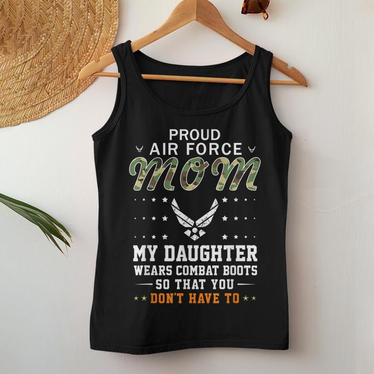 My Daughter Wears Combat Bootsproud Air Force Mom Army Women Tank Top Unique Gifts