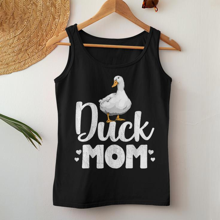 Duck Mom Funny Water Duckling Gifts Women Tank Top Basic Casual Daily Weekend Graphic Funny Gifts