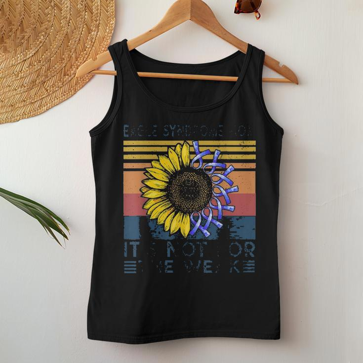 Eagle Syndrome Mom Sunflower Vintage Awareness Warrior Women Tank Top Basic Casual Daily Weekend Graphic Funny Gifts