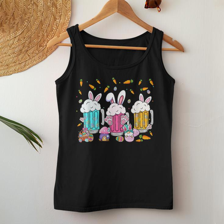 Easter Beer Glasses Bunny Ears Alcohol Drinking Party Women Tank Top Unique Gifts