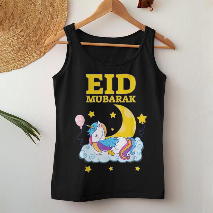 Eid Mubarak Present For Kids Mom Girls Eid Mubarak Unicorn Women Tank Top Unique Gifts