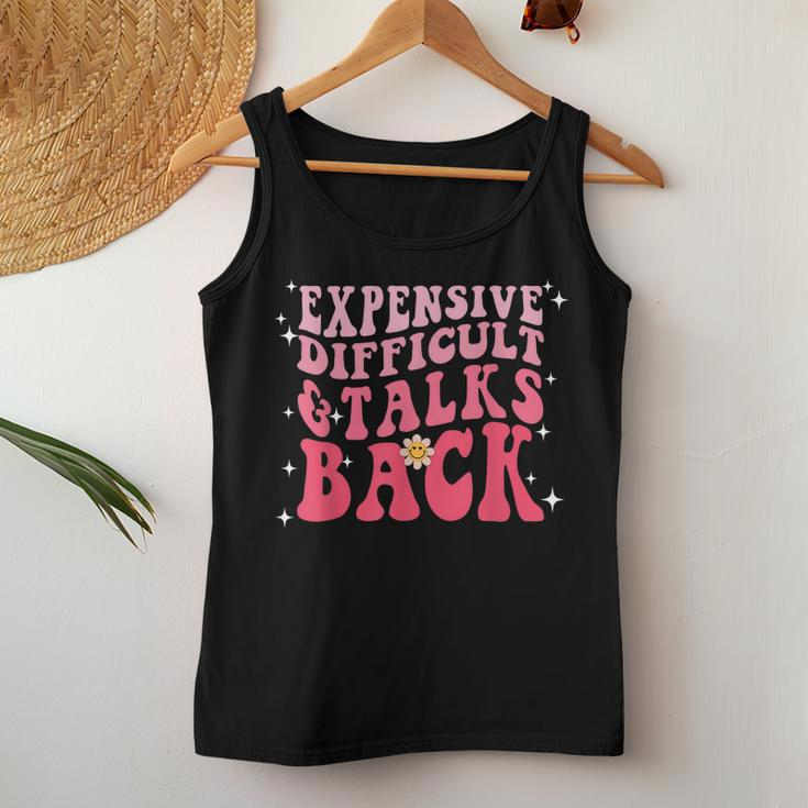 Expensive Difficult And Talks Back Mom Life Cool Women Tank Top Unique Gifts