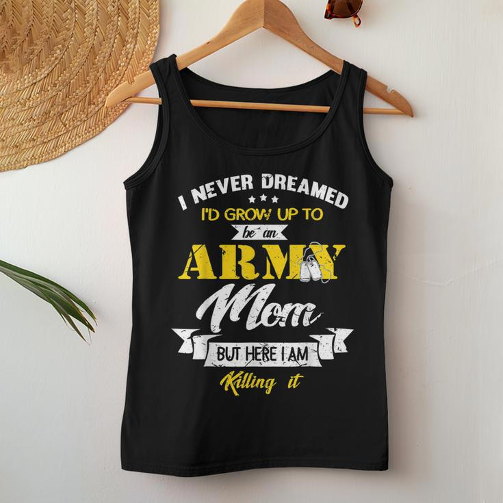 Family 365 Army Mom Military Mother Women Tank Top Unique Gifts