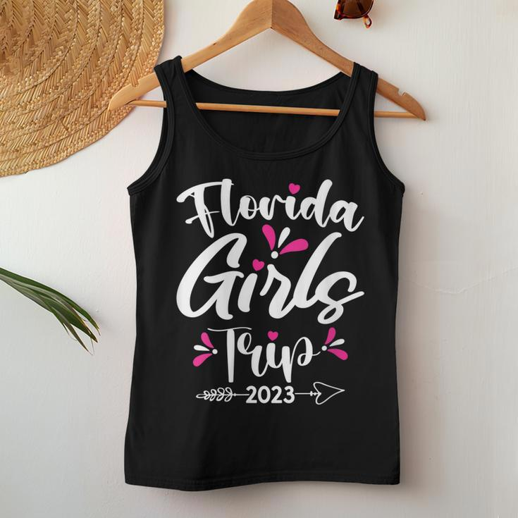 Womens Florida Girls Trip 2023 Cute Girls Weekend Road Trip Women Tank Top Unique Gifts