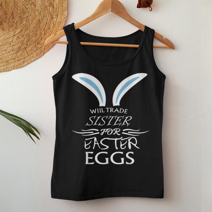 Funny Easter Sister Egg Hunting Rabbit Party Women Tank Top Basic Casual Daily Weekend Graphic Funny Gifts
