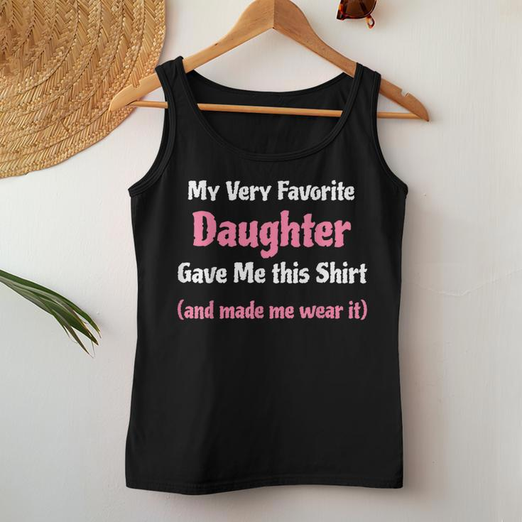 Funny Gag Gift From Daughter To Dad Or Mom Women Tank Top Basic Casual Daily Weekend Graphic Funny Gifts