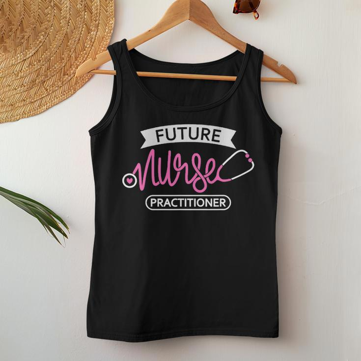 Future Nurse Practitioner Future Rn Nursing School Student Women Tank Top Basic Casual Daily Weekend Graphic Funny Gifts