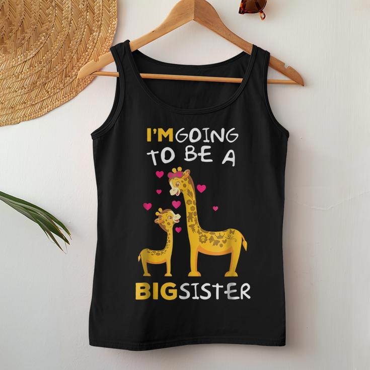 Im Going To Be A Big Sister Pregnancy Announcement Women Tank Top Unique Gifts