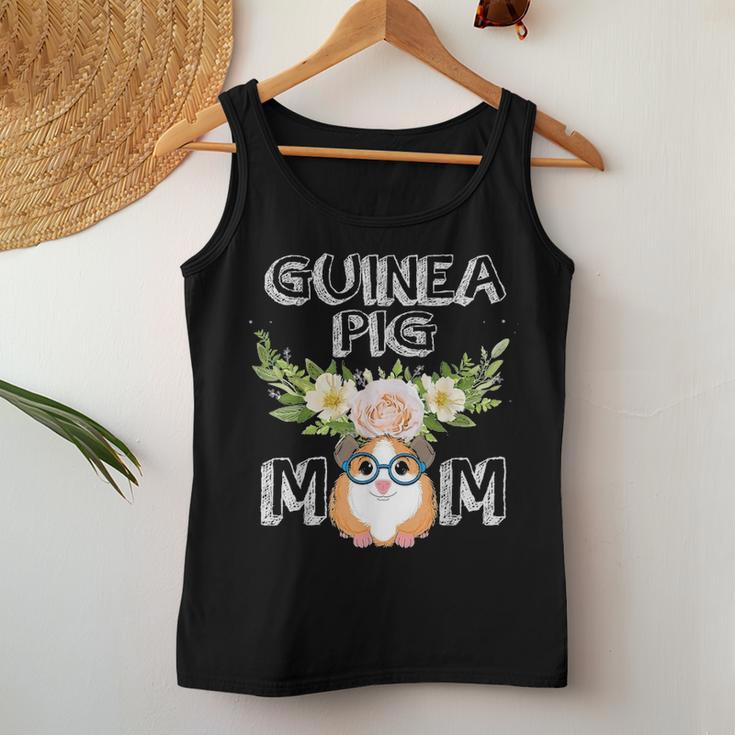 Guinea Pig Mom Floral Style Mothers Day Outfit Gift Women Tank Top Basic Casual Daily Weekend Graphic Funny Gifts