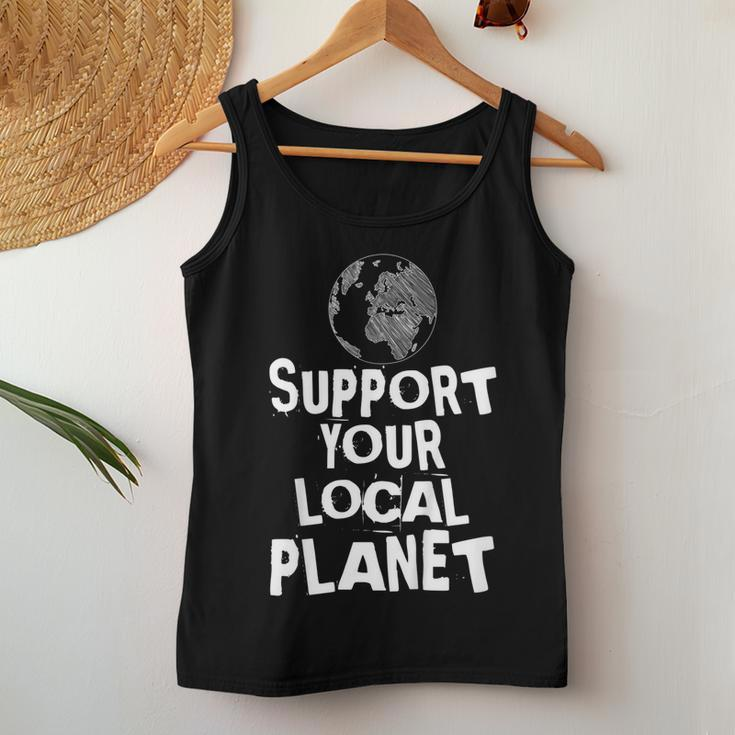 Happy Earth Day Support Your Local Planet Kids Mens Womens Women Tank Top Unique Gifts