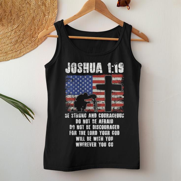 Holy Bible Verse Patriotic Christian Gift Usa Flag Prayer Women Tank Top Basic Casual Daily Weekend Graphic Funny Gifts