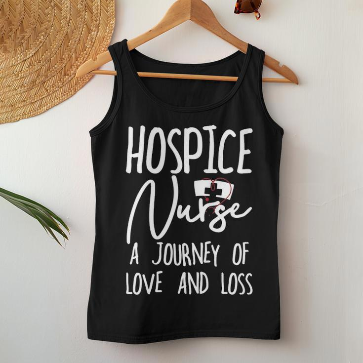 Hospice Nurse - A Journey Of Love And Loss Women Tank Top Basic Casual Daily Weekend Graphic Funny Gifts
