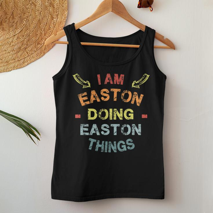 Im Easton Doing Easton Things Cool Funny Christmas Gift Women Tank Top Basic Casual Daily Weekend Graphic Funny Gifts