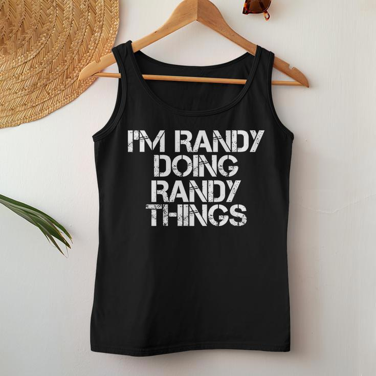 Im Randy Doing Randy Things Funny Christmas Gift Idea Women Tank Top Basic Casual Daily Weekend Graphic Funny Gifts