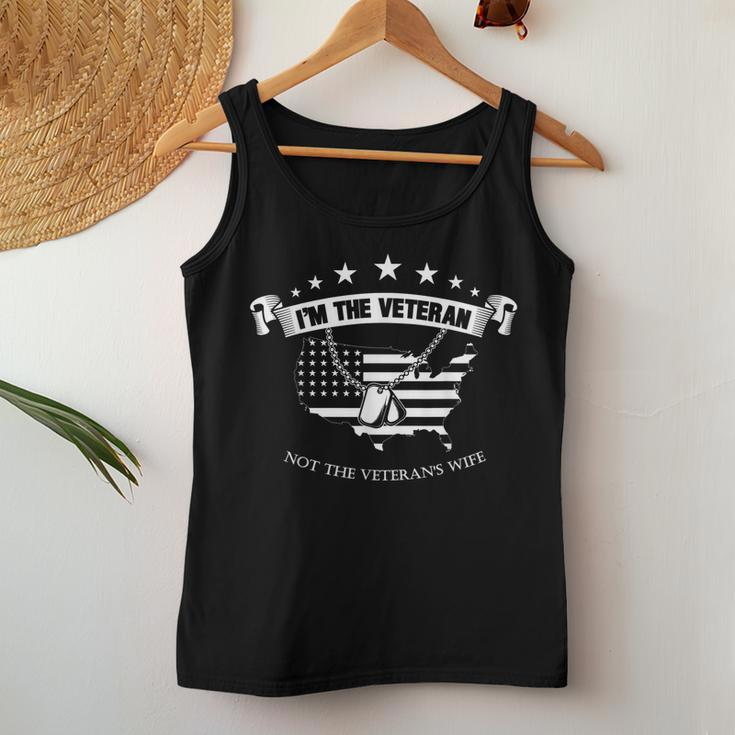 Im The Veteran Not The Veterans Wife Veteran Day Women Women Tank Top Basic Casual Daily Weekend Graphic Funny Gifts