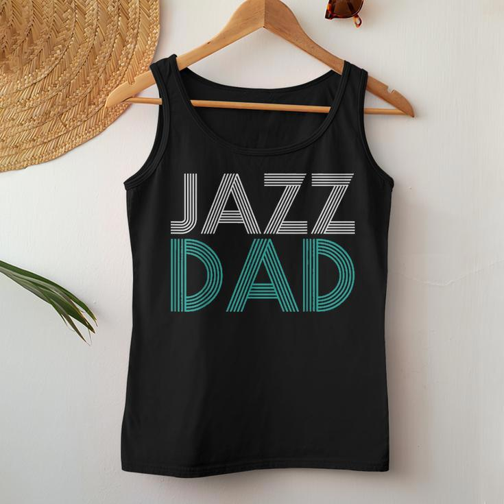 Jazz Dad Fathers Day Music Lover Cool Gift Teacher Women Tank Top Basic Casual Daily Weekend Graphic Funny Gifts