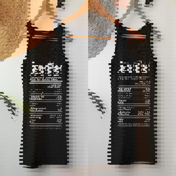 Jennifer Nutrition Personalized Name Christmas Women Tank Top Unique Gifts