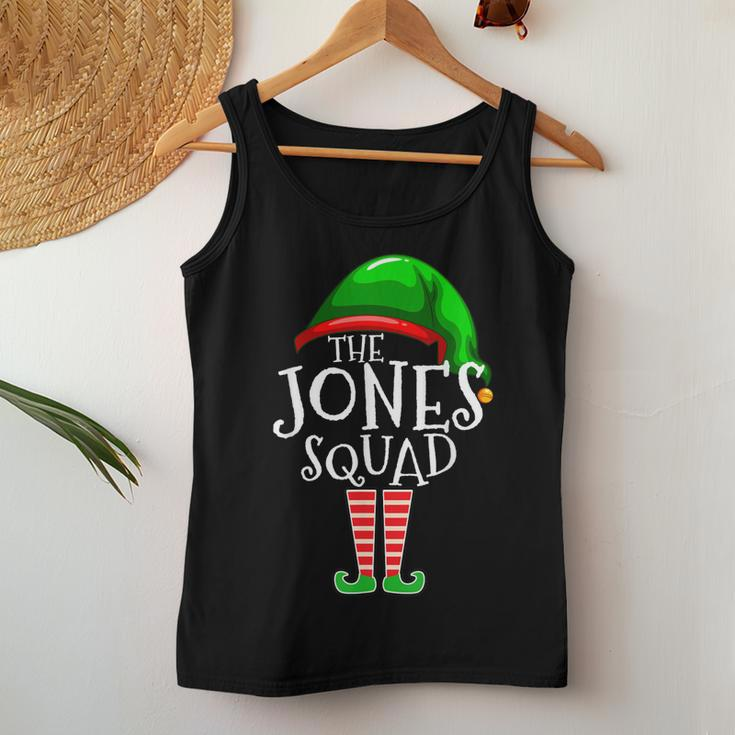 Jones Squad Elf Group Matching Family Name Christmas Women Tank Top Unique Gifts