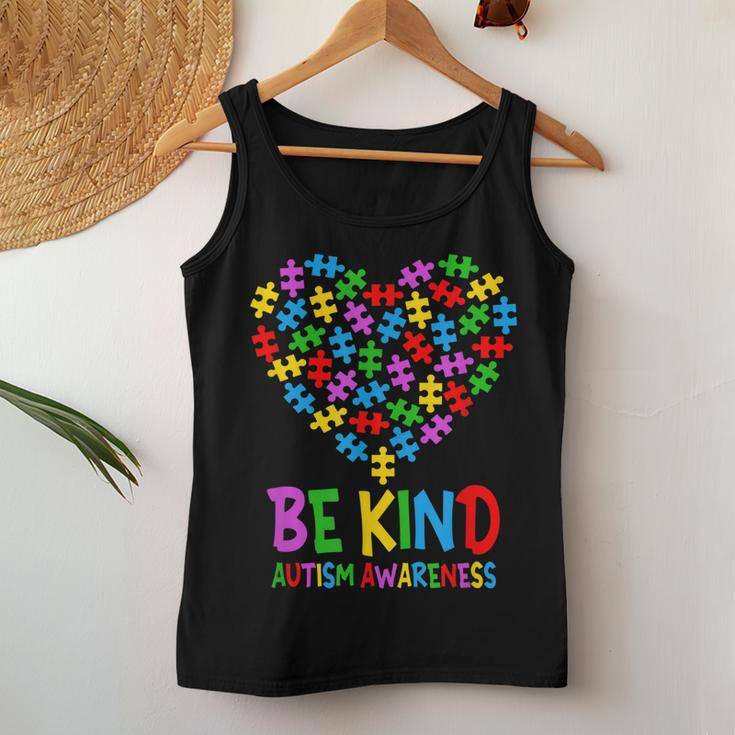 Be Kind Puzzle Heart Kindness Autism Awareness Men Women Kid Women Tank Top Unique Gifts