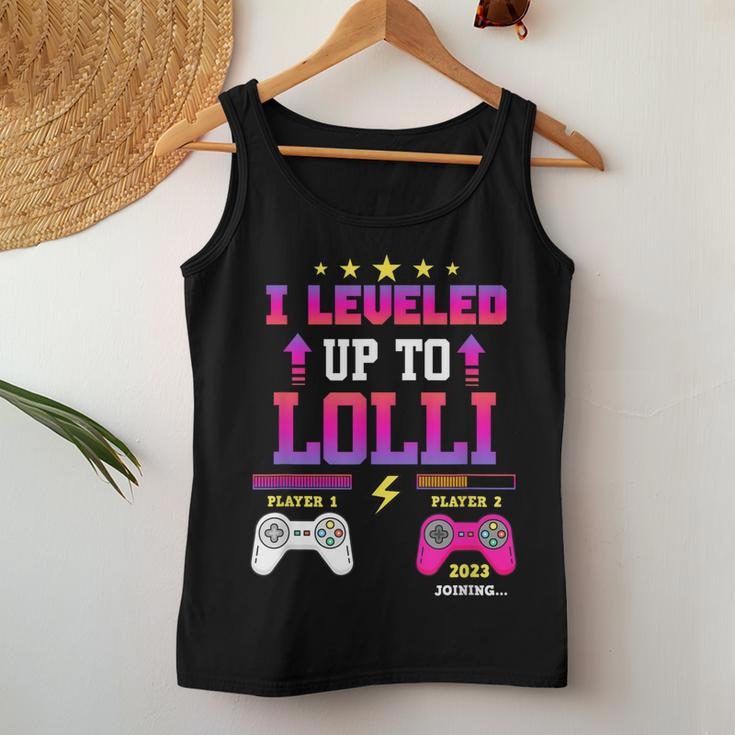 I Leveled Up To Lolli Future Mom Level Unlocked Est 2023 Women Tank Top Unique Gifts