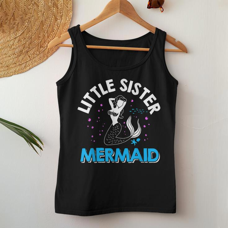 Little Sister Mermaid Matching Family Women Tank Top Unique Gifts