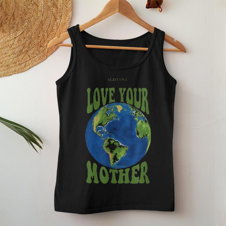 Love Your Mother Earth Planet Earth Day Climate Change Art Women Tank Top Basic Casual Daily Weekend Graphic Funny Gifts