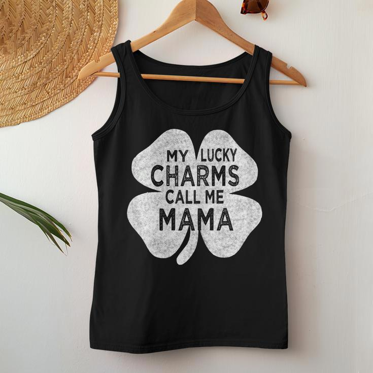 Womens My Lucky Charms Call Me Mama St Patricks Day For Mom Mother Women Tank Top Unique Gifts