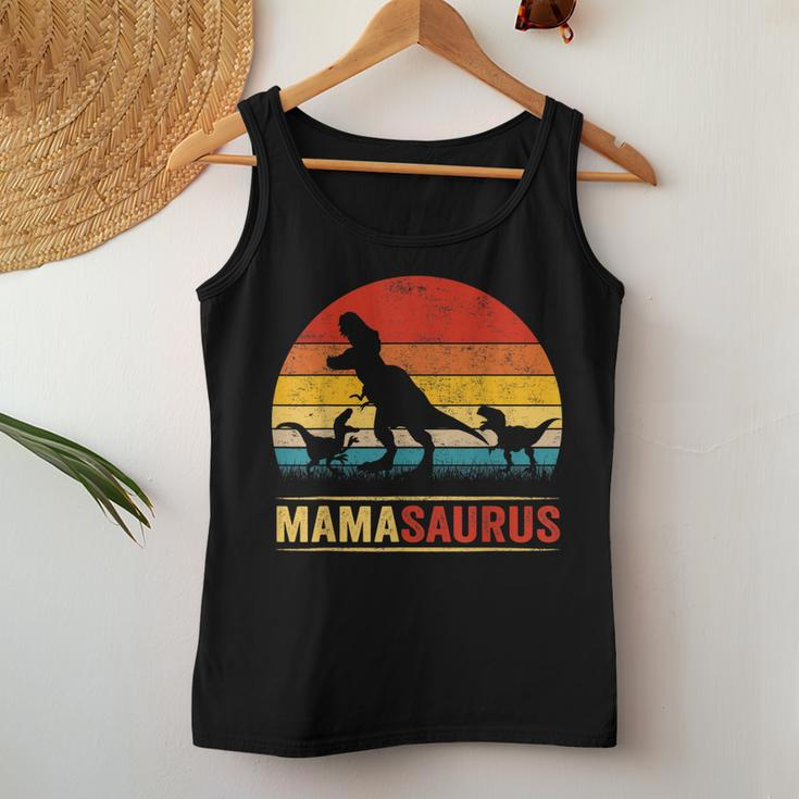 Mama DinosaurRex Mamasaurus 2 Kids Family Matching Women Tank Top Unique Gifts