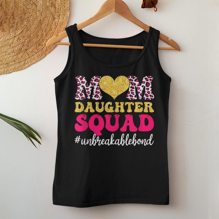Mom Daughter Squad Leopard Mommy Mama Women Tank Top Unique Gifts