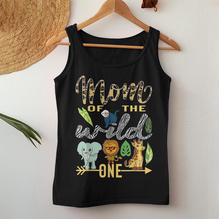 Mom Of The Wild One Zoo Mother Birthday Safari Jungle Animal Women Tank Top Unique Gifts