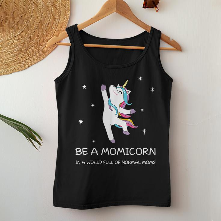 Be A Momicorn Moms Tshirt Unicorn Shirt Women Tank Top Unique Gifts